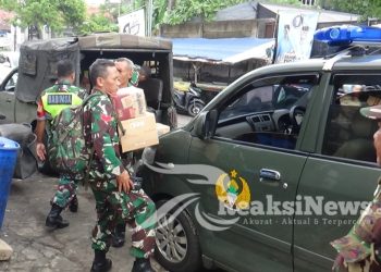 Gerak cepat Dandim 0607Kota Sukabumi bersama Forkopimda Bantu Bencana Banjir