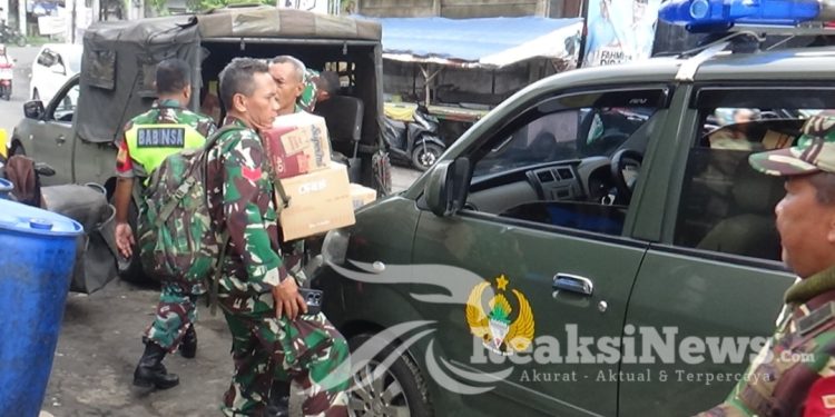 Gerak cepat Dandim 0607Kota Sukabumi bersama Forkopimda Bantu Bencana Banjir