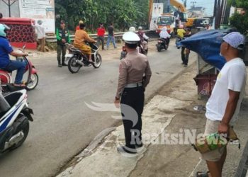 Normalisasi Sungai Cisuda, Polsek Baros Laksanakan Pengamanan