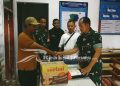 Kodim 0608/Cianjur Salurkan Bantuan Sembako ke Pengungsi Pergerakan Tanah di Takokak