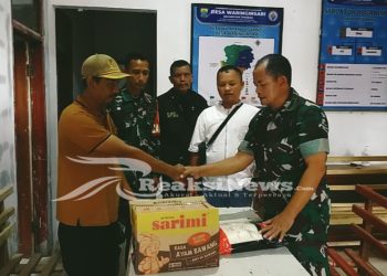 Kodim 0608/Cianjur Salurkan Bantuan Sembako ke Pengungsi Pergerakan Tanah di Takokak