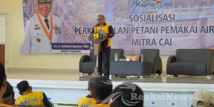 Buka Sosialisasi P3A Mitra Cai, Berkontribusi Terhadap Ketahanan Pangan