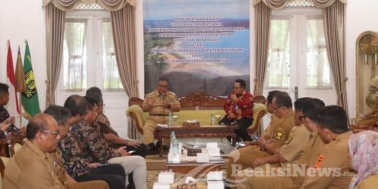 Pemkab Sukabumi Bekerjasama dengan PT. Jamkrindo, Bupati Mendorong UMKM Naik Kelas