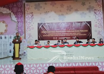 Danramil 2203/Warungkiara Hadiri Rapat Pleno Terbuka Rekapitulasi Perhitungan Perolehan Suara Pilkada 2024