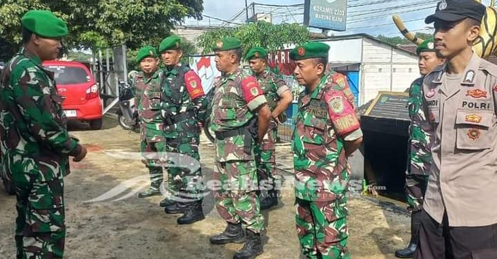 Danramil 2203/Warungkiara Pimpin Apel Pam Siaga Pilkada 2024