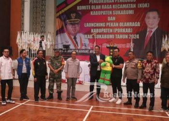 Sekda Hadir Pengukuhan Kok dan Launching Pekan Olahraga Kabupaten Tahun 2024
