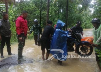 Dandim 0622/Kab. Sukabumi Tinjau Langsung Lokasi Banjir di Wilayah Kecamatan Ciemas