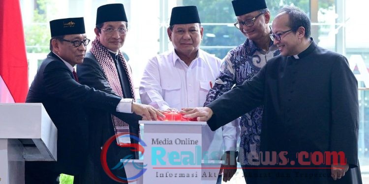 Presiden Prabowo Resmikan Terowongan Silaturahim, Simbol Kerukunan Antarumat Beragama