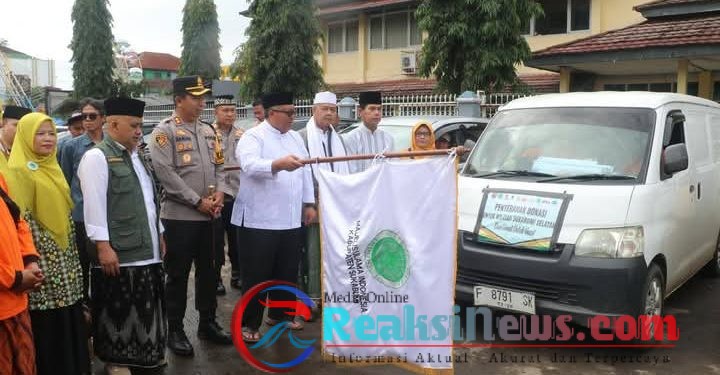 Bupati Sukabumi Lepas Pendistribusian Bantuan Ke 25 Kecamatan Terdampak Bencana