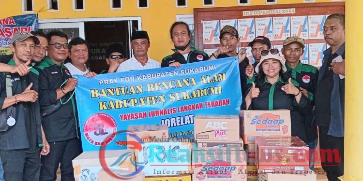 Yayasan Jurnalis Langkah Terarah Salurkan Bantuan Dan Temui Warga Terdampak Di Pengungsian Kampung Pangkalan Neglasari