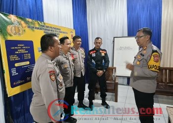 Apel Malam Dalam Rangka Kegiatan Rutin Yang Ditingkatkan ( KRYD ) Antisipasi Arus Mudik Liburan Natal dan Tahun Baru
