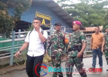 Danramil 2203/Warungkiara Dampingi Menteri Imigrasi dan Pemasyarakatan RI Saat Panen Raya di Lapas Kelas IIA Warungkiara