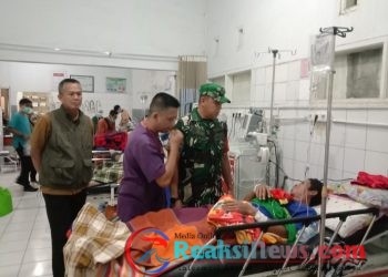Dandim 0622/Kab. Sukabumi Kunjungi Korban Keracunan Makanan di RSUD Palabuhanratu