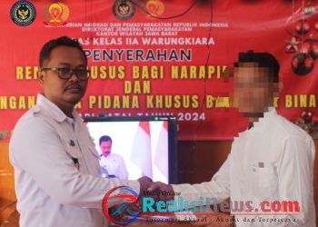 Tujuh Warga Binaan Nasrani di Lapas Warungkiara mendapatkan Remisi Natal Tahun 2024