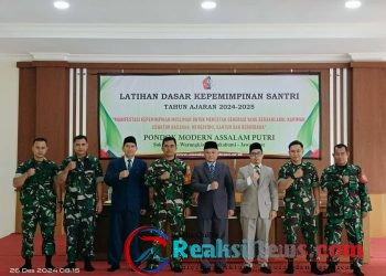 Danramil Memberikan Pembekalan Materi Kepemimpinan kepada Santri Assalam Giat LDKS Kelas 5/2 Sma Santri Assalam
