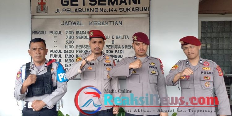 Dalam Rangka Ops Lilin Lodaya 2024, Polsek Lembursitu Laksanakan Pengamanan Gereja