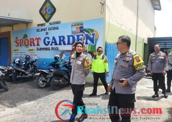 Kegiatan Kunjungan Kapolres Sukabumi Kota Ke Pospam Sport Garden Lembursitu