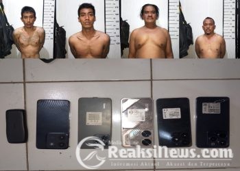 4 Orang Pelaku Curas dan Lahgun Narkoba Jenis Shabu, Diduga Residivis, Berhasil di Amankan Polsek Sukanagara