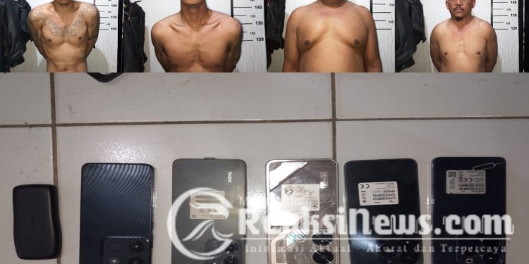 4 Orang Pelaku Curas dan Lahgun Narkoba Jenis Shabu, Diduga Residivis, Berhasil di Amankan Polsek Sukanagara
