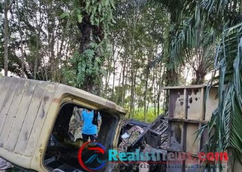 Polsek Tanah Jawa Temukan Mobil Curian di Serdang Bedagai, Evakuasi Terkendala Akses Jalan