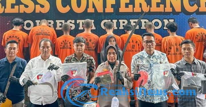 Polresta Cirebon Ungkap 7 Kasus Tindak Pidana, Amankan 9 Tersangka