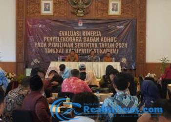 Evaluasi Kinerja Penyelenggaraan Pemilukada, KPU Kab Sukabumi Kumpulkan Badan Adhock Pemilukada 2024