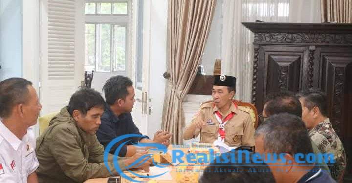 Beraudensi dengan Sekda PWI Kab Sukabumi Paparkan Program Kegiatan Hari PERS Nasional