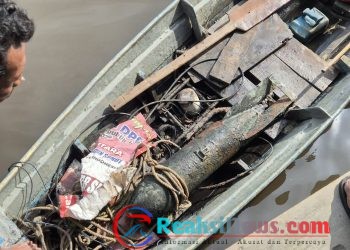 TNI AL amankan Penemuan Diduga Bom Peninggalan Perang Dunia II di Sungai Silau Sumatera Utara