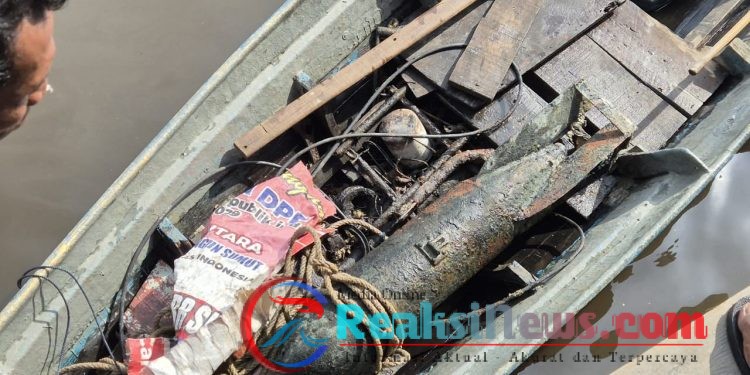TNI AL amankan Penemuan Diduga Bom Peninggalan Perang Dunia II di Sungai Silau Sumatera Utara