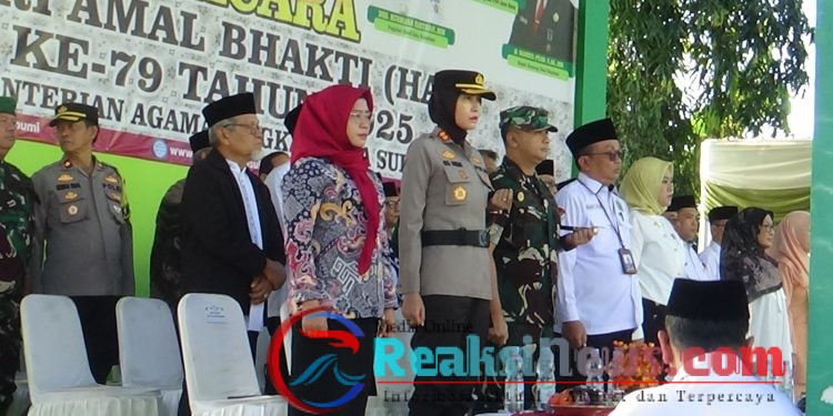 Dandim 0607/ Kota Sukabumi Hadiri Upacara Peringatan Hari Amal Bakti KE-79 Kementerian agama RI tingkat Kota Sukabumi