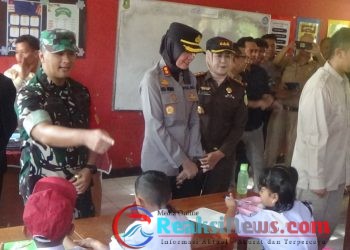 Dandim 0607/ Kota Sukabumi Bersama Forkopimda Pantau Penyaluran Makan Gizi Gratis