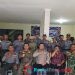Kopda Kusdiarto Babinsa Ubrug koramil 2203/Warungkiara bersama Babinkamtibmas dan pol pp melaksanakan pembekalan kepada anggota linmas Desa Ubrug