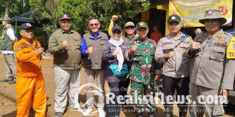 Danpos Bantargadung Koramil 2203/Warungkiara Dampingi PJ Walikota Sukabumi dan Kepala Baznas Peletakan Batu Pertama Pembangunan Masjid di Desa Mangunjaya