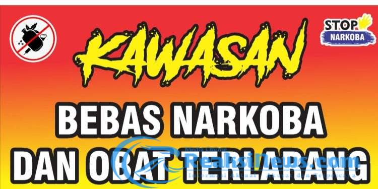 Pemuda Bersatu Dengan Tokoh Masyarakat Juga Ketua RT dan RW Pasang Sepanduk, Menolak Adanya Peredaran Narkoba Obat – obatan Terlarang, Cek Faktanya