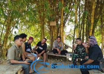 Jaga Hubungan Baik Babinsa Bantarkalong Sertu Agus Ramdani Koramil 2203/Warungkiara Komsos Dengan Warga Binaan