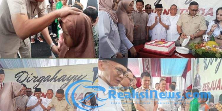 Anggota DPRD Kabupaten Sukabumi, Teddy Setiadi Hadir di Kegiatan Dirgahayu Ke-17 Partai Gerindra