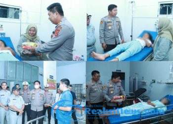 Kapolres Sukabumi Kunjungi Korban Kecelakaan Maut di RSUD Palabuhanratu, Beri Bantuan dan Dukungan Moril