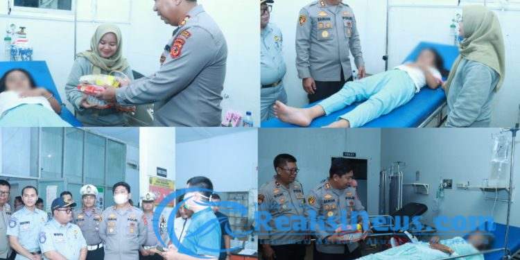 Kapolres Sukabumi Kunjungi Korban Kecelakaan Maut di RSUD Palabuhanratu, Beri Bantuan dan Dukungan Moril
