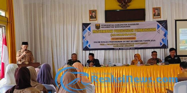 Camat Warungkiara Ali Murtado Gandeng Junajah Jajah Nurdiansyah Dalam Rapat Musrenbang Tingkat Kecamatan