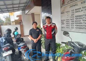 Minggu Kasih, Polsek Lembursitu Berikan Pengamanan Ibadah Kebaktian Minggu
