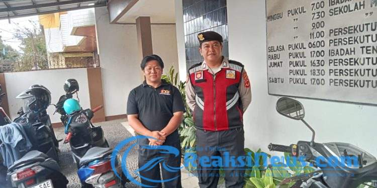 Minggu Kasih, Polsek Lembursitu Berikan Pengamanan Ibadah Kebaktian Minggu