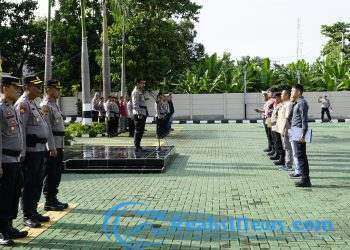 Ratusan Personel Polres Sukabumi Siap Amankan Kegiatan Pelantikan Kepala Daerah Terpilih di Jawa Barat