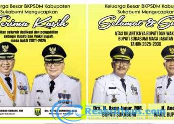 Keluarga Besar BKPSDM Kab. Sukabumi mengucapkan Selamat atas dilantiknya Bupati dan Wakil Bupati Terpilih