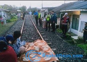 Seorang Pria Tewas Tertabrak Kereta Api KA Pangrango Rute Sukabumi-Bogor, Hingga Terpental 20 Meter