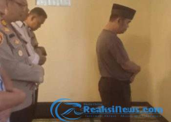 Kapolsek Lembursitu Gelar Sholat Ghaib dan Doakan Personel Polsek Way Kanan Lampung yang Gugur dalam Tugas