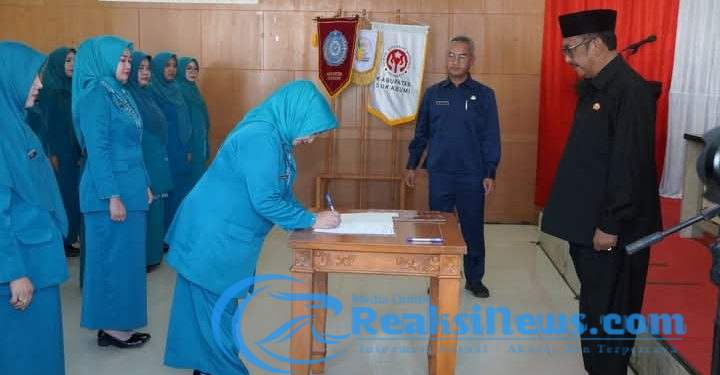 Lantik Pengurus TP PKK, Bupati Komitmen bersama Membangun Sukabumi