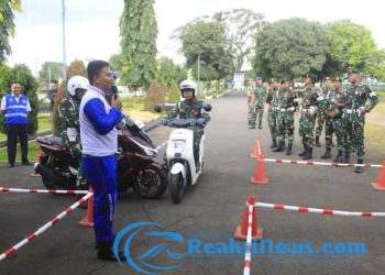 Denpom Divif 2 Kostrad Menggelar Sosialisasi Safety Riding dan Safety Driving Satuan Jajaran Divif 2 Kostrad