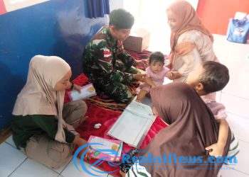 Sentuhan Kepedulian di Perbatasan, Satgas Pamtas Yonarmed 11 Kostrad Gelar Pelayanan Kesehatan Gratis