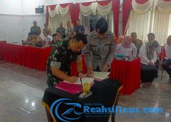 Dandim 0607 Hadiri Penandatanganan MoU Penanganan Berandal Bermotor dan Tawuran Pelajar