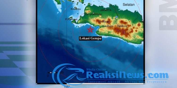 Berdasarkan Meteorologi BMKG, Gempa Bermagnitudo 5,2 Guncang Wilayah Bayah